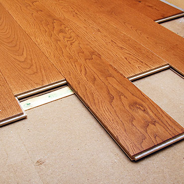 Milton hardwood floor - unfinished installation